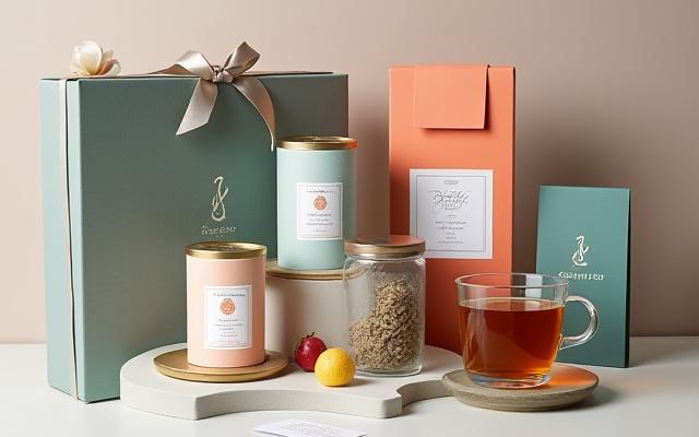 Különleges céges tea ajándékcsomag